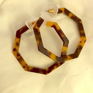 Tortoise Shell Hoops
